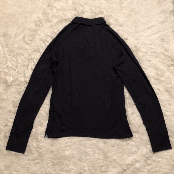 EUC GF Ferre Dark Blue Long Sleeve Collared Shirt with Embroidery - Picture 2 of 8